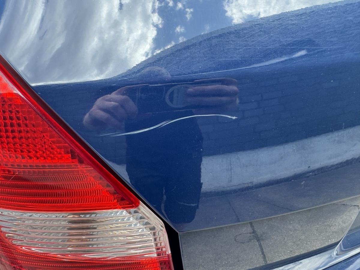 Skoda Fabia 2 5J original Heckklappe mit Heckscheibe 4711 Pacific Blue Bj.2010